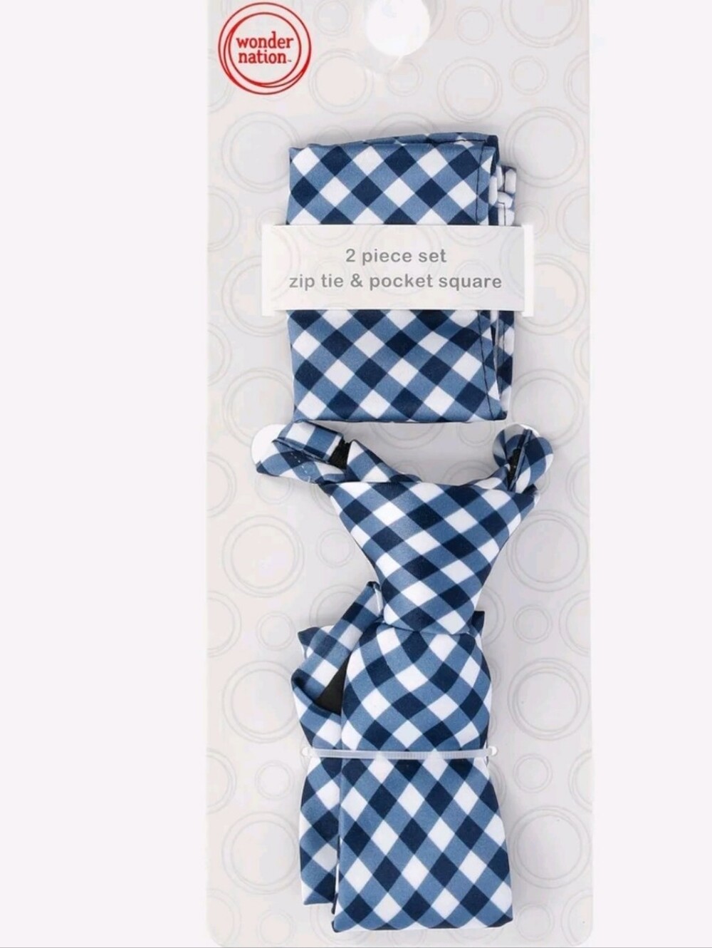 Wonder Nation Boys Tie and Pocket Square Set, 2-Piece, One Size